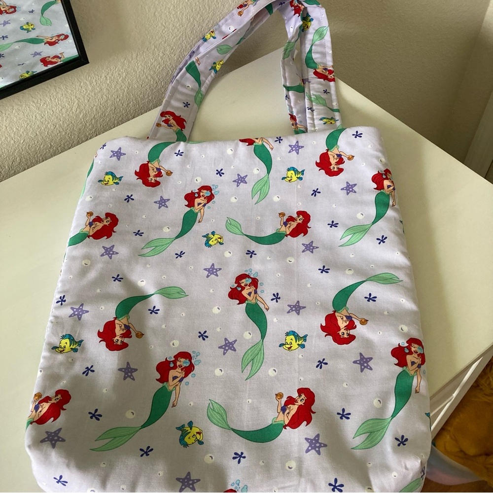 Handmade Little Mermaid Themed Tote Bag - Picture 4 of 5